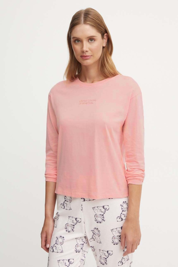 United Colors of Benetton longlseeve lounge print roz 30963M04S