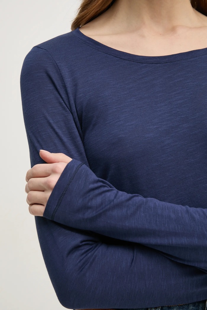 Sisley longsleeve 3TNHL119S bleumarin