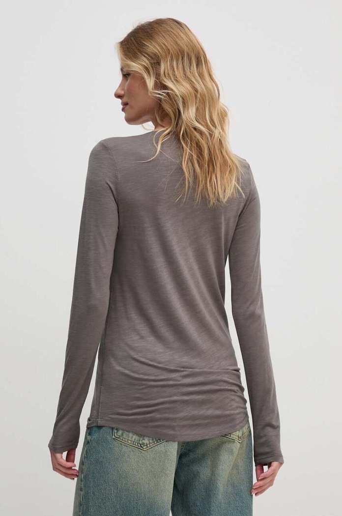 Odzież Sisley longsleeve 3TNHL119S szary