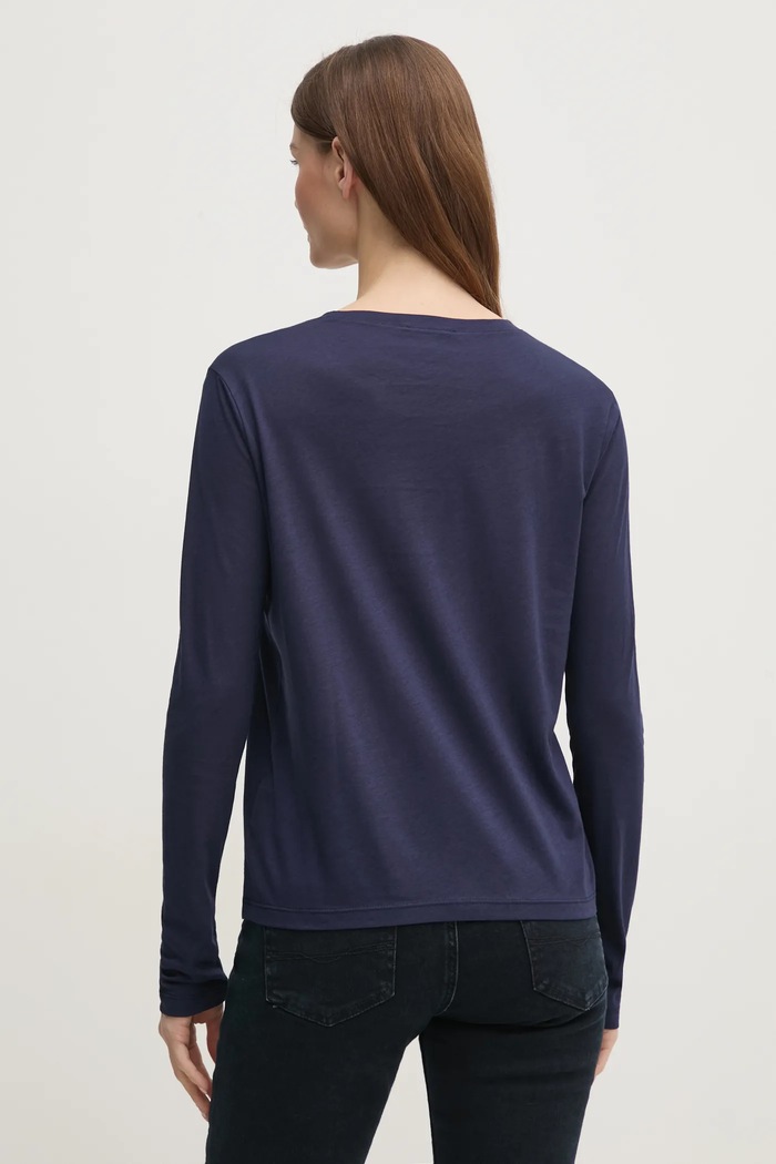 Îmbrăcăminte Sisley longsleeve 3QU4L102Y bleumarin