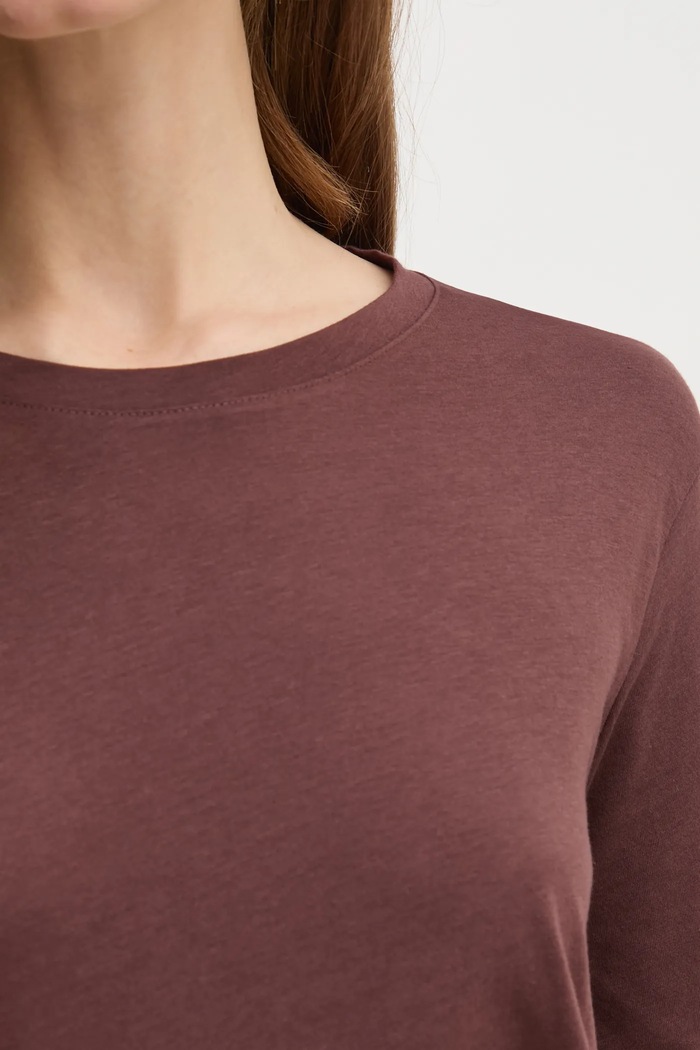 Sisley longsleeve 3QU4L102Y brązowy