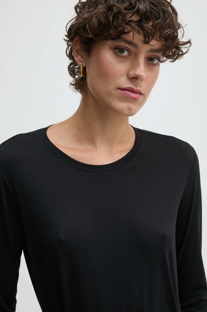 Sisley longsleeve czarny 3QU4L102Y
