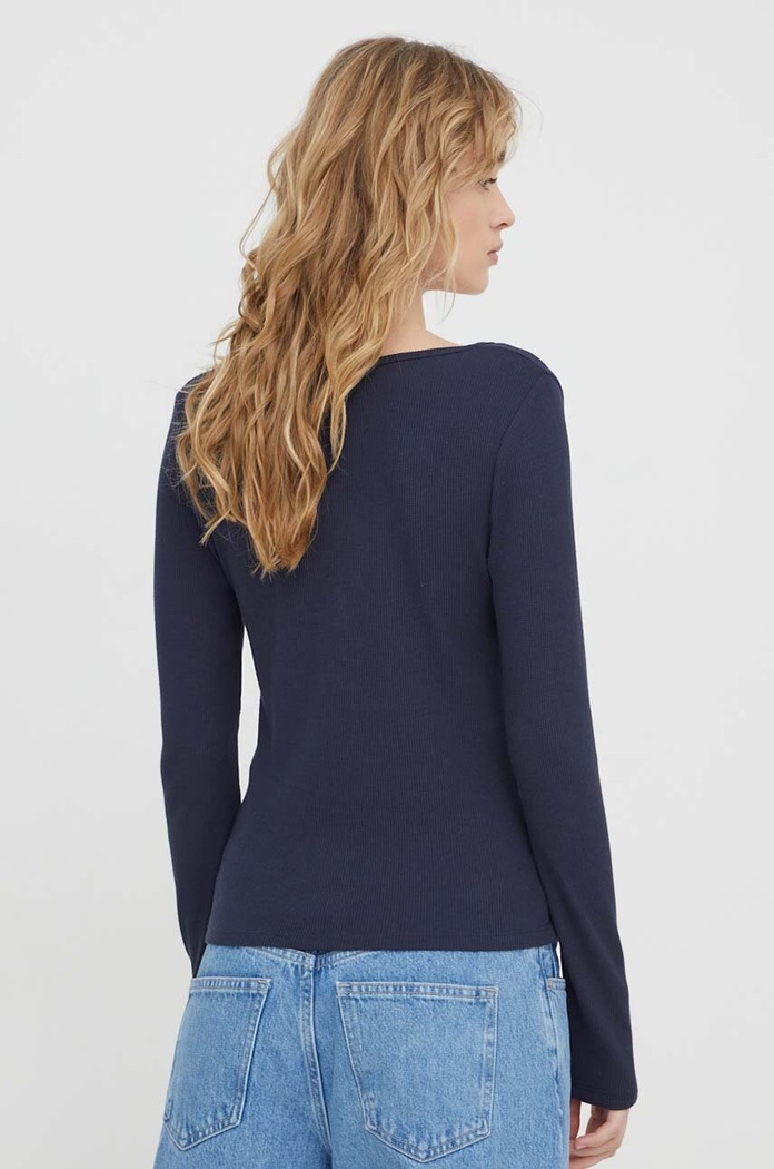 Oblečenie Tričko s dlhým rukávom Levi's A7312 tmavomodrá