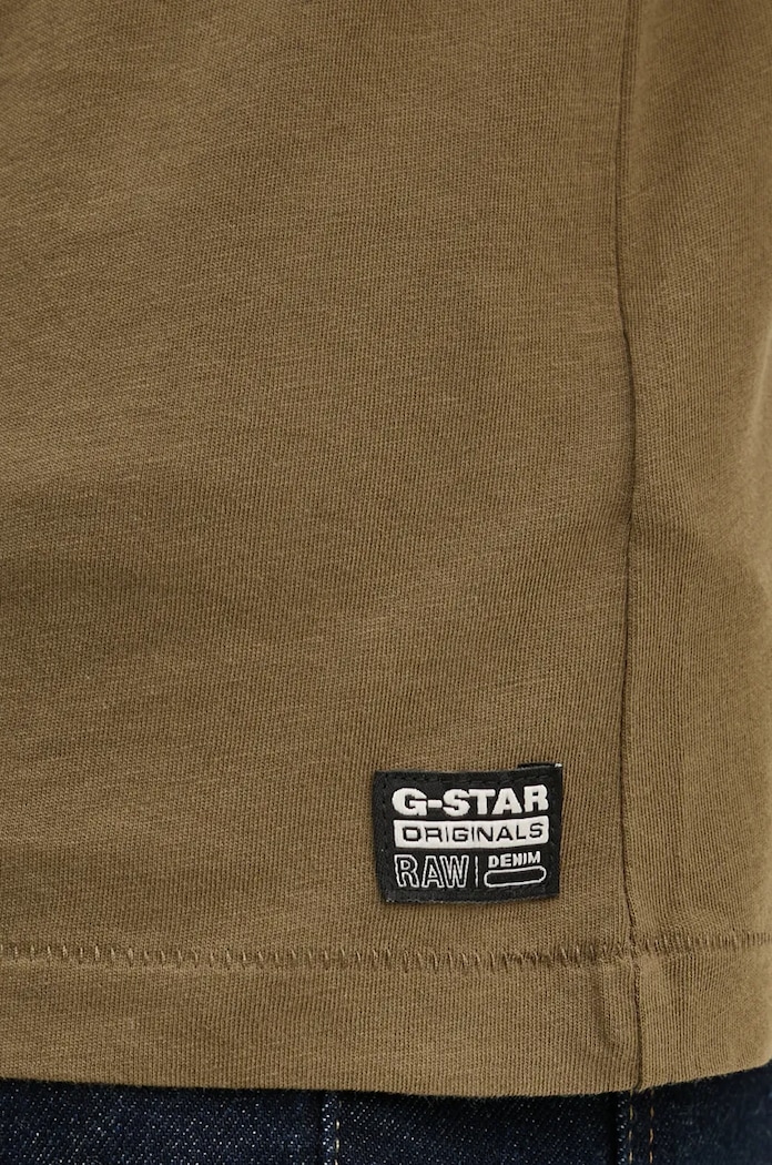 G-Star longsleeve bawełniany D24514.4107 zielony