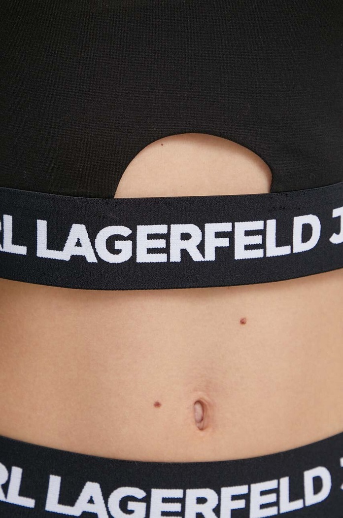 Karl Lagerfeld Jeans hosszú ujjú 241J1703 fekete