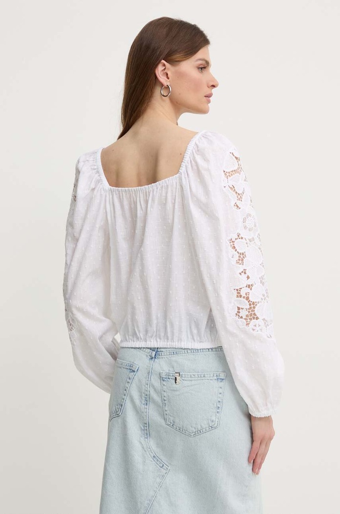 Miss Sixty bluzka bawełniana 6L2XJ1380000 XJ1380 FASHION SHIRT 6L2XJ1380000 biały SS24