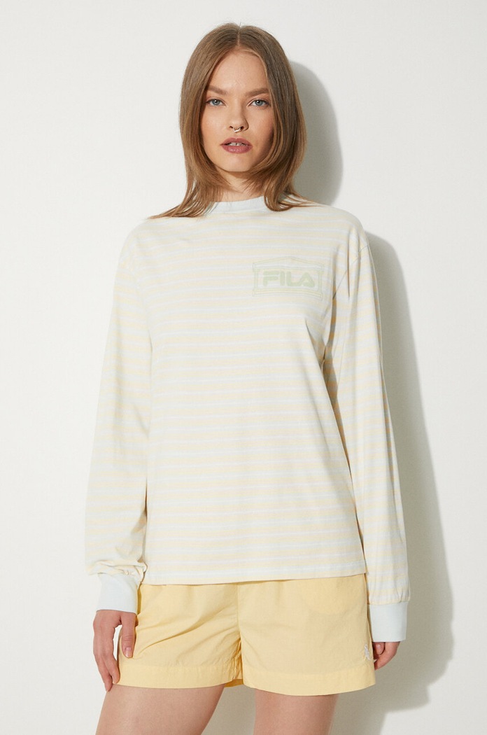 Bavlnené tričko s dlhým rukávom Fila Fila x Aries Stripe Longsleeve viacfarebná 42PS24TT010128180818