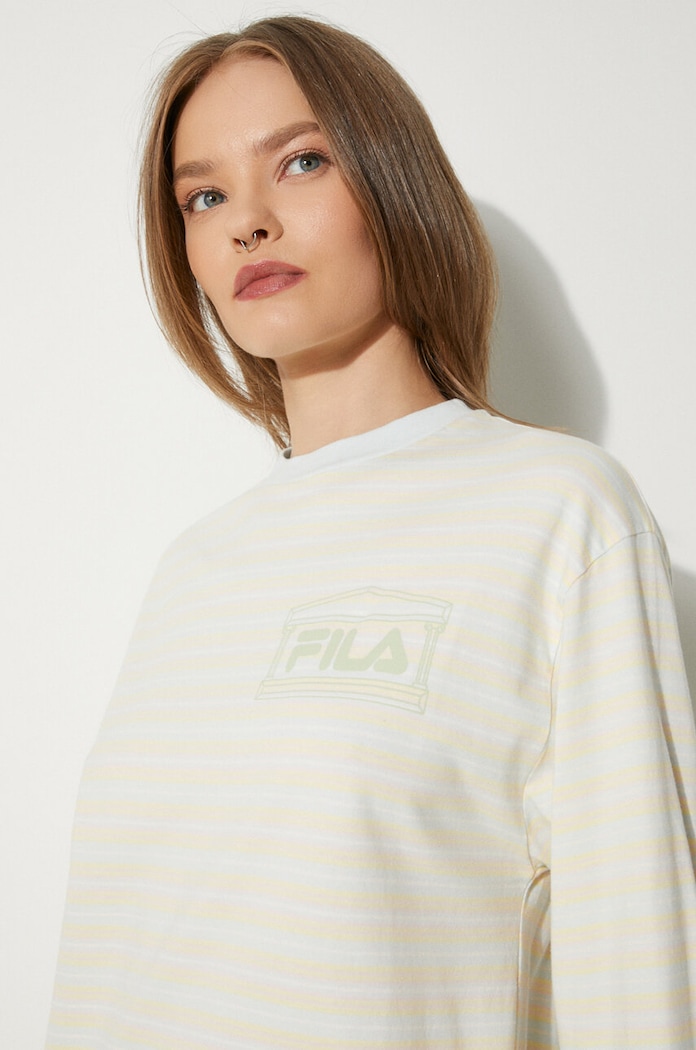 Bavlnené tričko s dlhým rukávom Fila Fila x Aries Stripe Longsleeve 42PS24TT010128180818 viacfarebná