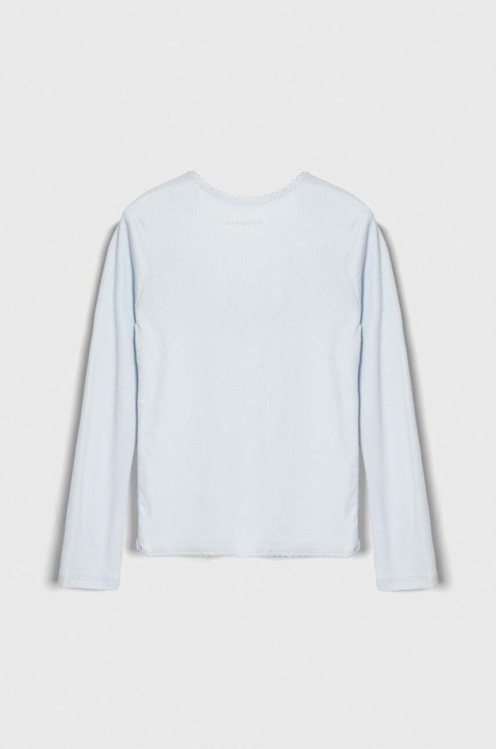 Dječja majica dugih rukava Abercrombie & Fitch KI239.4008 plava SS24
