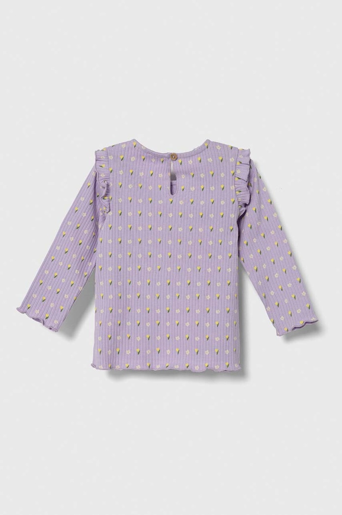 Majica dugih rukava za bebe United Colors of Benetton 37G4A104N.W.Seasonal ljubičasta SS24