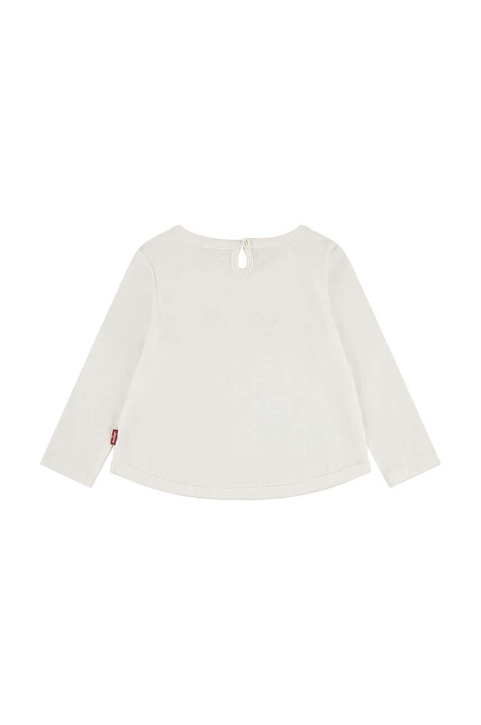 Levi's baba pamut hosszú ujjú LVG CURVED HEM LS TEE 1EK113 bézs SS24
