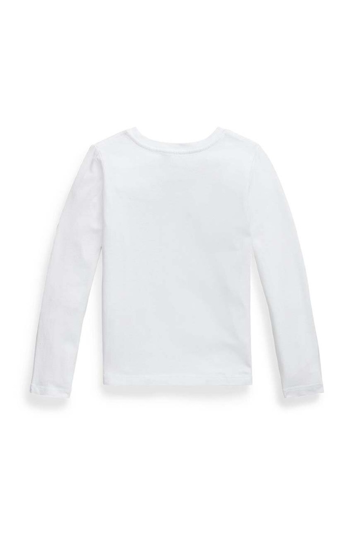 Polo Ralph Lauren gyerek pamut hosszú ujjú felső 312841122030 fehér AW24