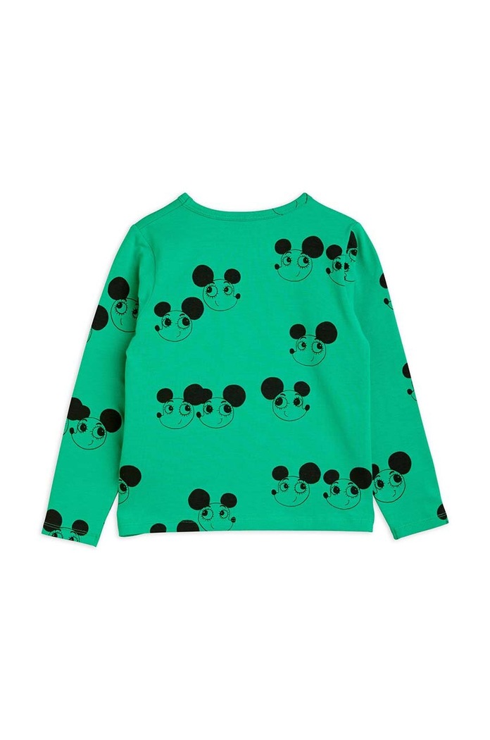 Mini Rodini longsleeve dziecięcy 2412012675 zielony SS24