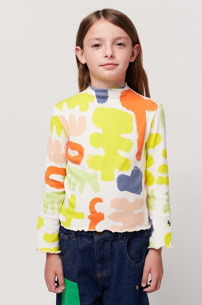 Bobo Choses longsleeve copii cu modele galben 124AC025
