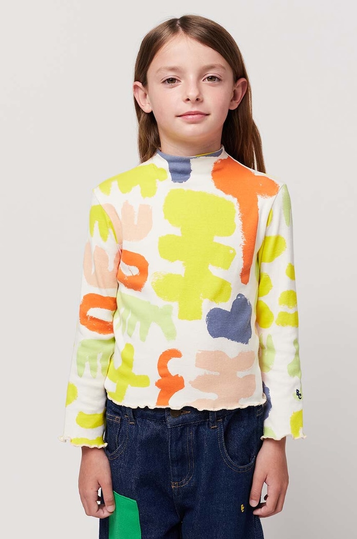 Bobo Choses longsleeve copii cu modele galben 124AC025