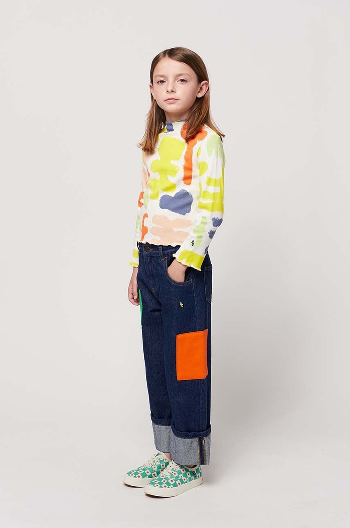 Bobo Choses longsleeve copii 124AC025 galben