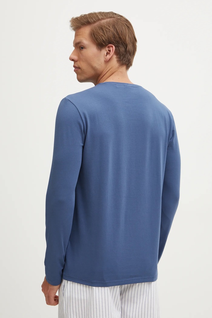 BOSS longsleeve Mix&Match LS-Shirt R 50515389 niebieski AW25