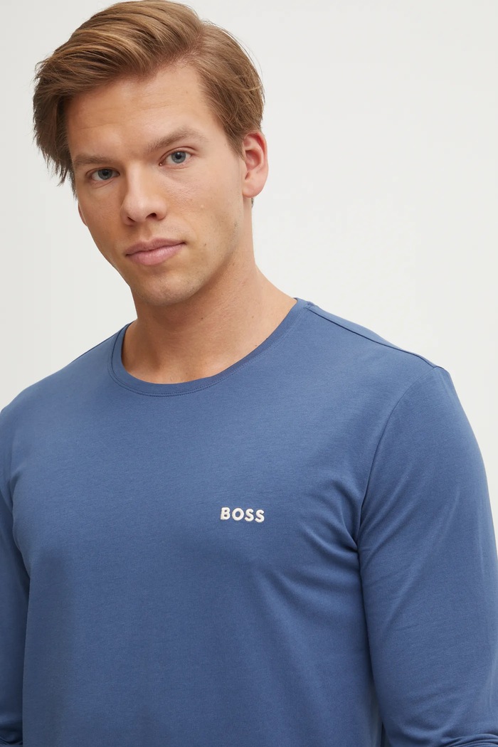 Odzież BOSS longsleeve Mix&Match LS-Shirt R 50515389 niebieski