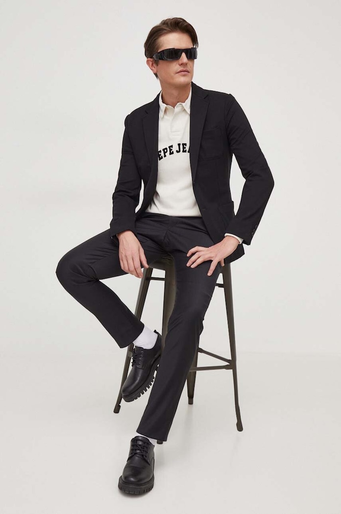 Bavlněné tričko s dlouhým rukávem Pepe Jeans Harry PM542100 béžová SS24