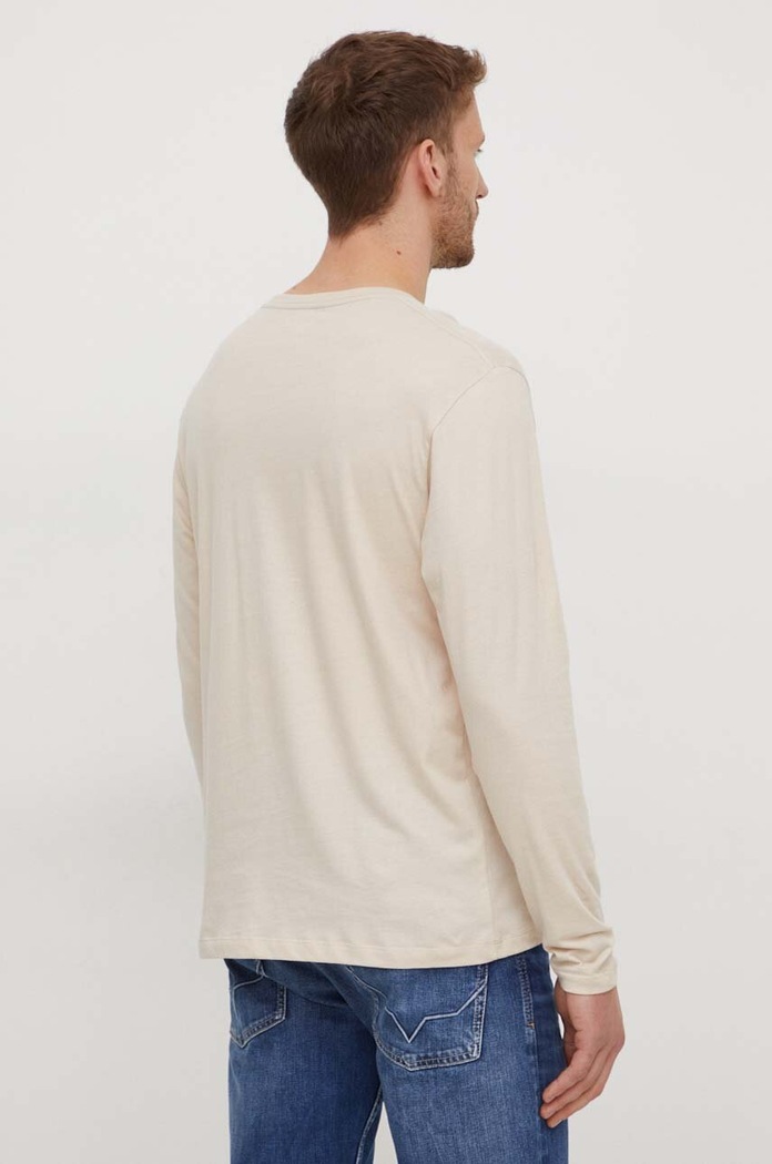 Odzież Pepe Jeans t-shirt bawełniany Eggo PM508209 beżowy