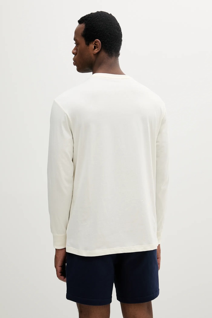 Odzież Polo Ralph Lauren longsleeve bawełniany 710814128 beżowy