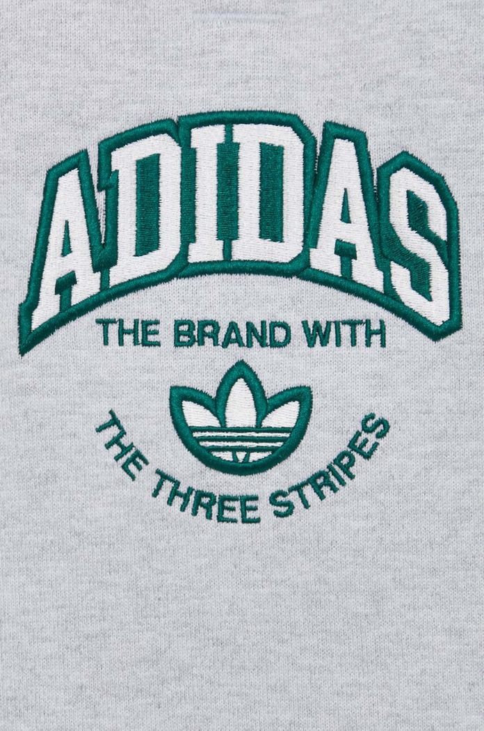 Pamučna dukserica adidas Originals IS0241 siva