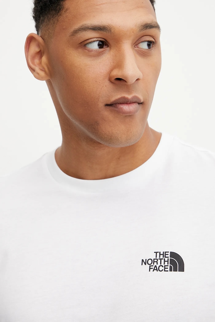 Tričko s dlhým rukávom The North Face M L/S Simple Dome Tee biela NF0A87QNFN41