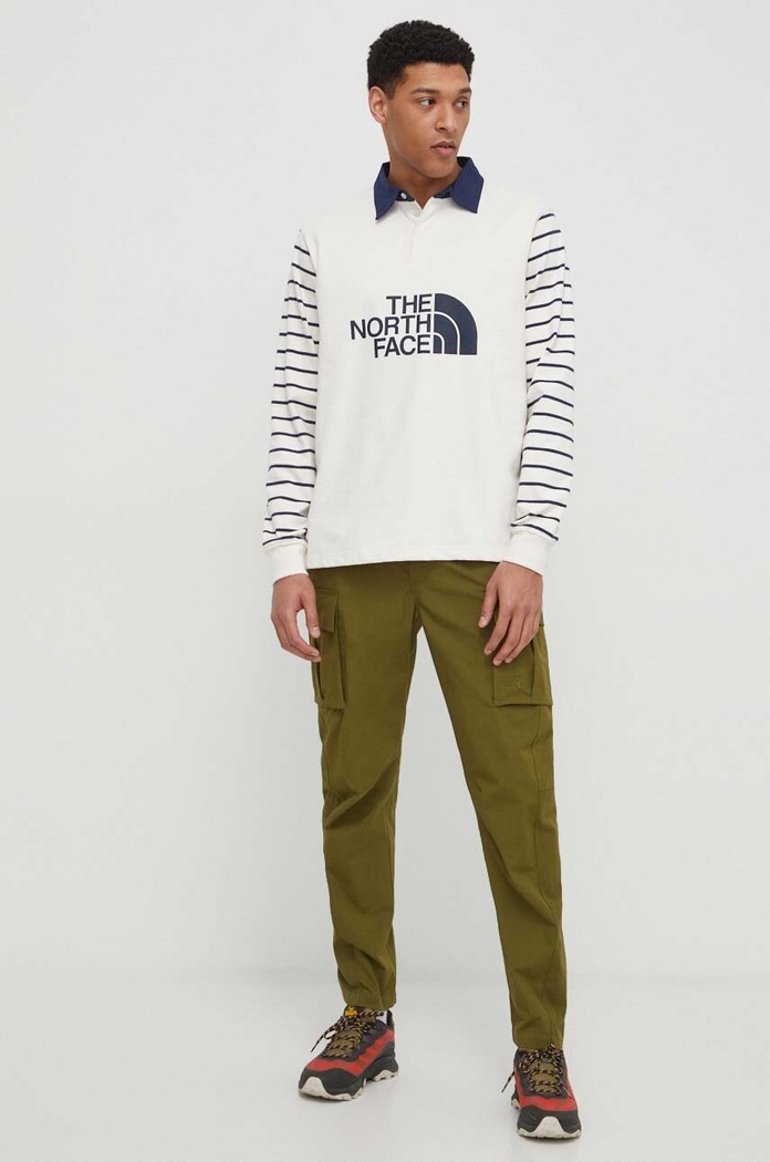 The North Face pamut hosszúujjú NF0A8704SVO1 bézs SS24