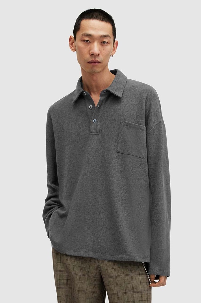 Longsleeve AllSaints ERIS άλλο γκρί MD131Z
