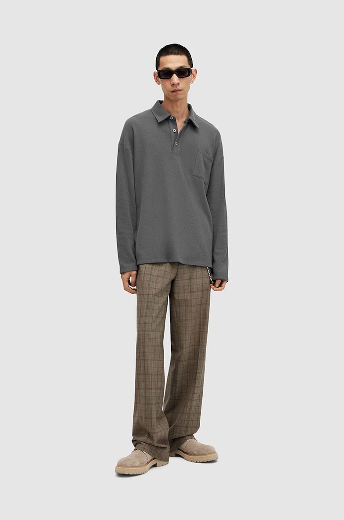 Longsleeve AllSaints ERIS MD131Z γκρί