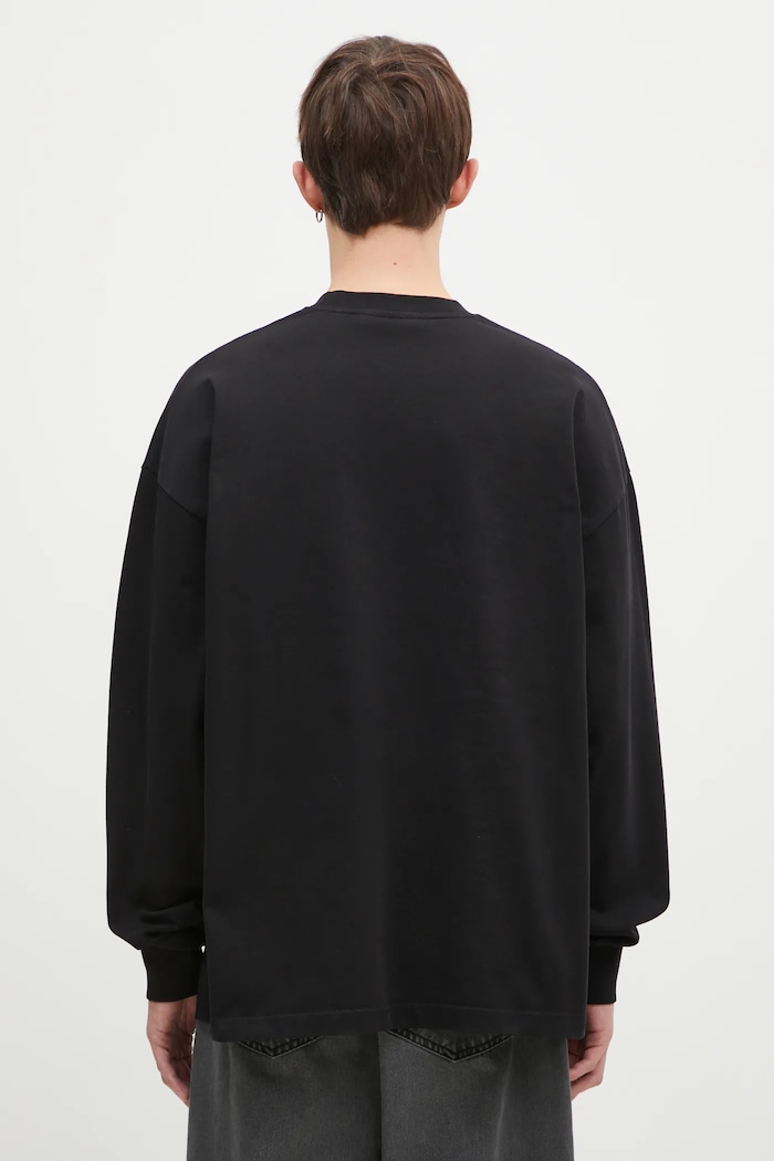 Odzież MKI MIYUKI ZOKU longsleeve bawełniany Uniform Long Sleeve Tee UNIFORM.LONG.SLEEVE.TEE czarny
