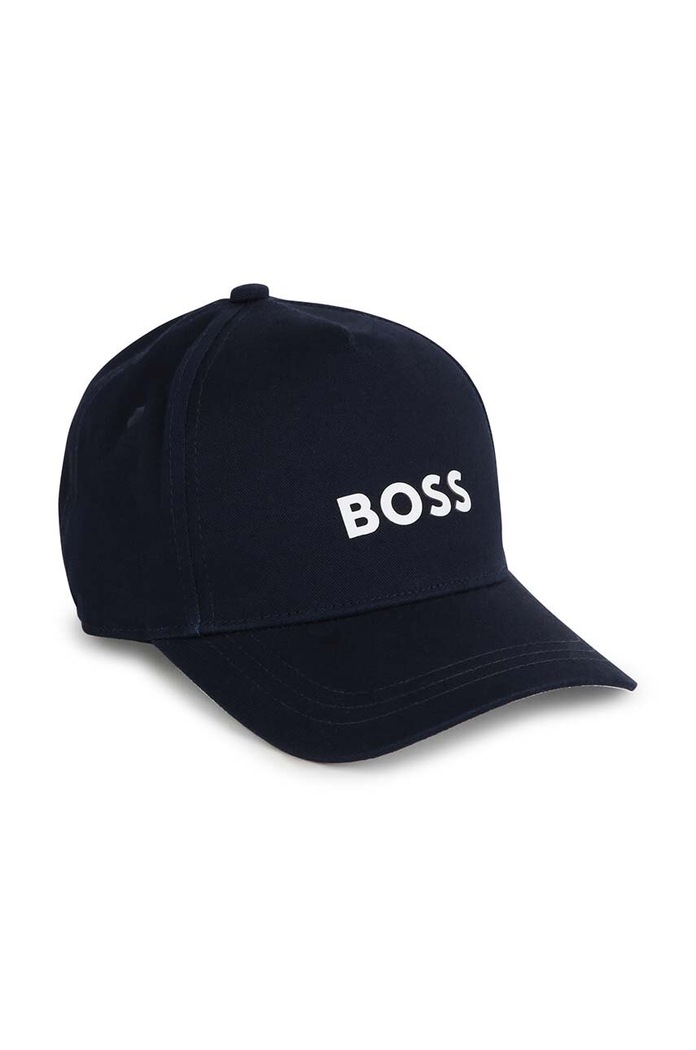 Dětská bavlněná kšiltovka BOSS bavlna námořnická modř J50946.