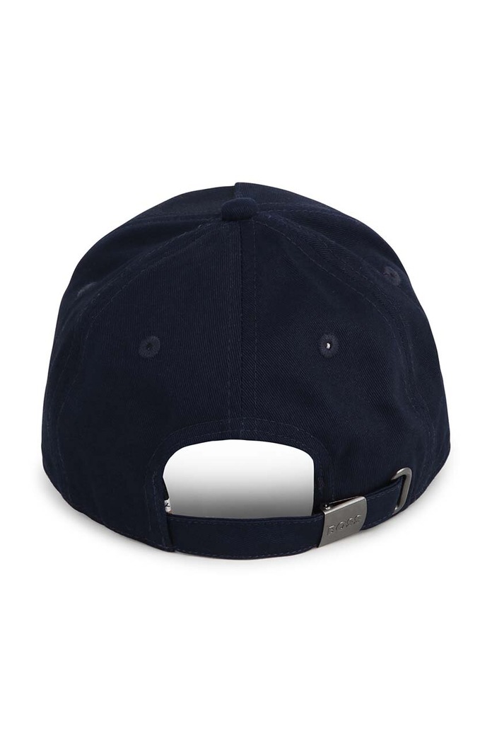 Dětská bavlněná kšiltovka BOSS J50946. námořnická modř SS24
