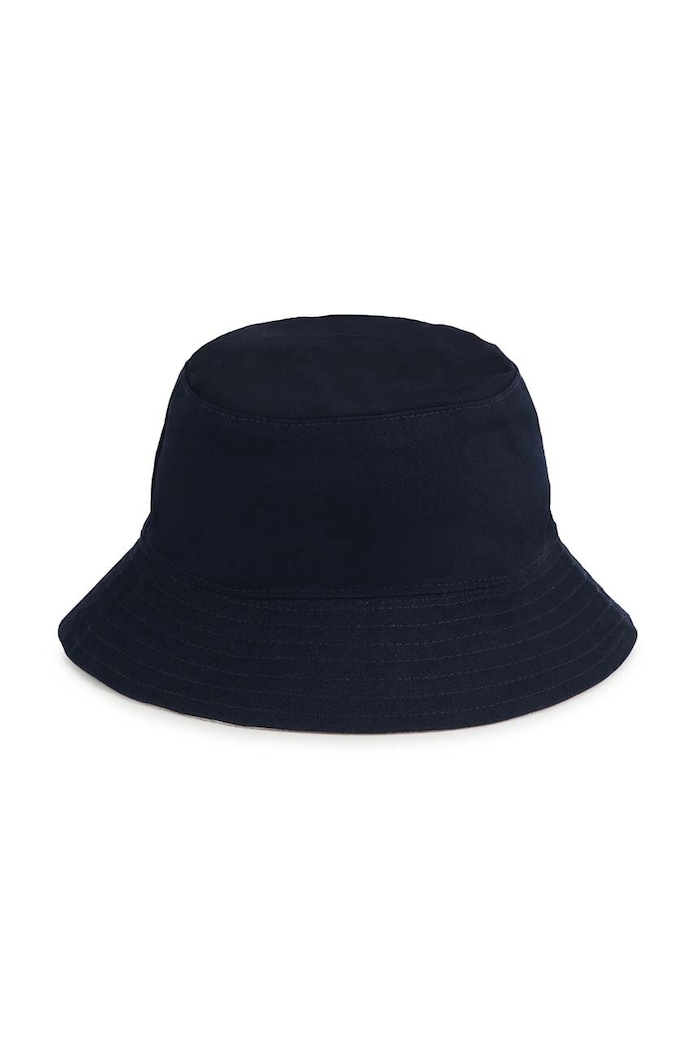BOSS Pălărie reversibilă din bumbac pentru copii J50979. bleumarin SS24