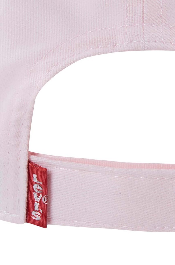 Levi's czapka z daszkiem bawełniana dziecięca LAN RICHMOND BATWING CURVE BRI różowy 9A8615.G