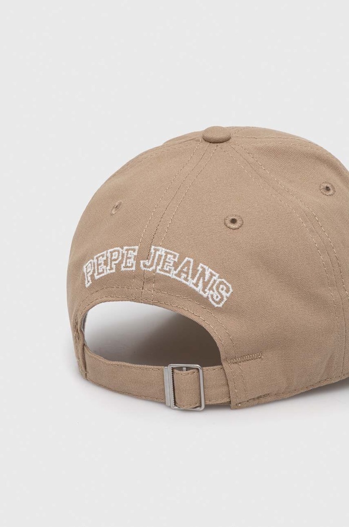 Chłopiec Pepe Jeans czapka z daszkiem bawełniana NOAH JR PB040312 beżowy
