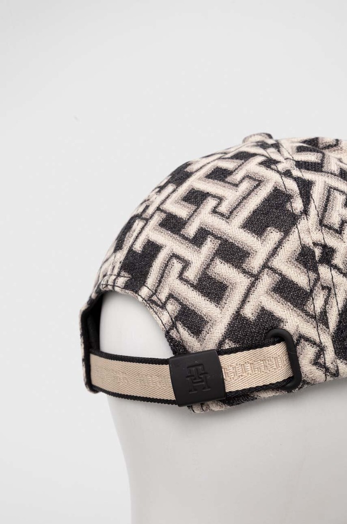 Akcesoria Tommy Hilfiger czapka z daszkiem bawełniana AW0AW15773 czarny