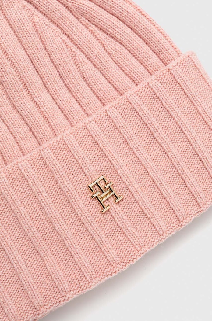 Dodatki Kapa s primesjo volne Tommy Hilfiger AW0AW15779 roza