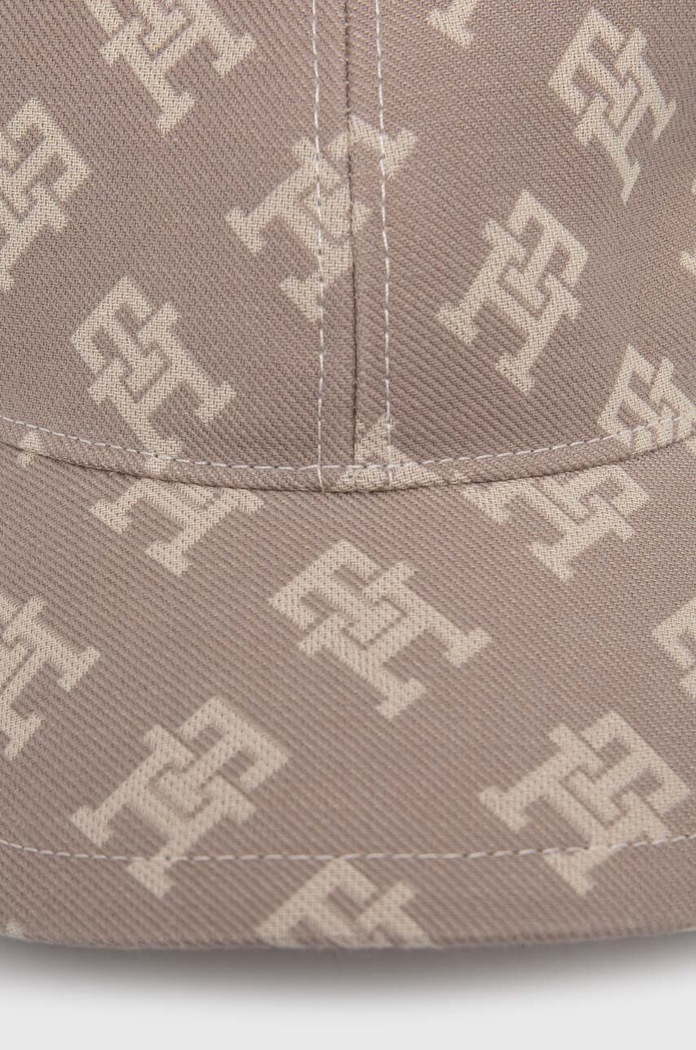 Tommy Hilfiger czapka z daszkiem bawełniana AW0AW15781 beżowy SS24