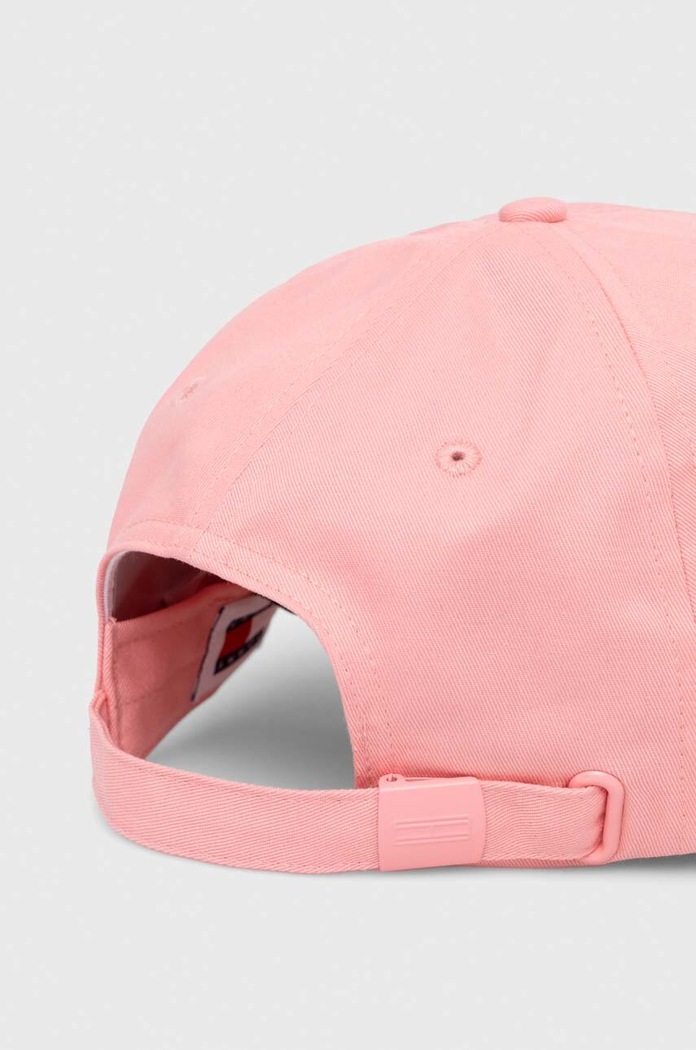 Doplňky Bavlněná baseballová čepice Tommy Jeans AW0AW15842 růžová