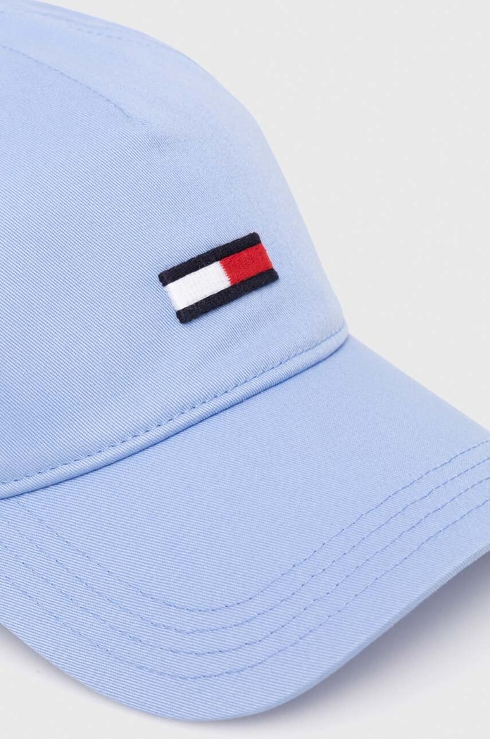 Bavlněná baseballová čepice Tommy Jeans AW0AW15842 modrá AW24