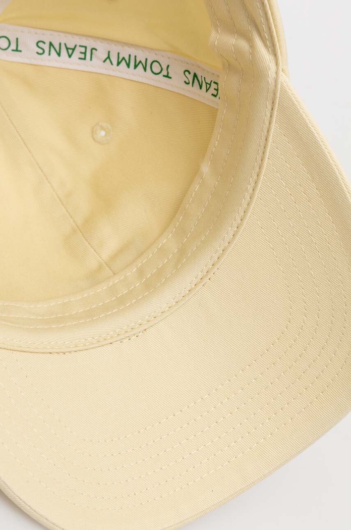 Bavlnená šiltovka Tommy Jeans žltá AW0AW15848