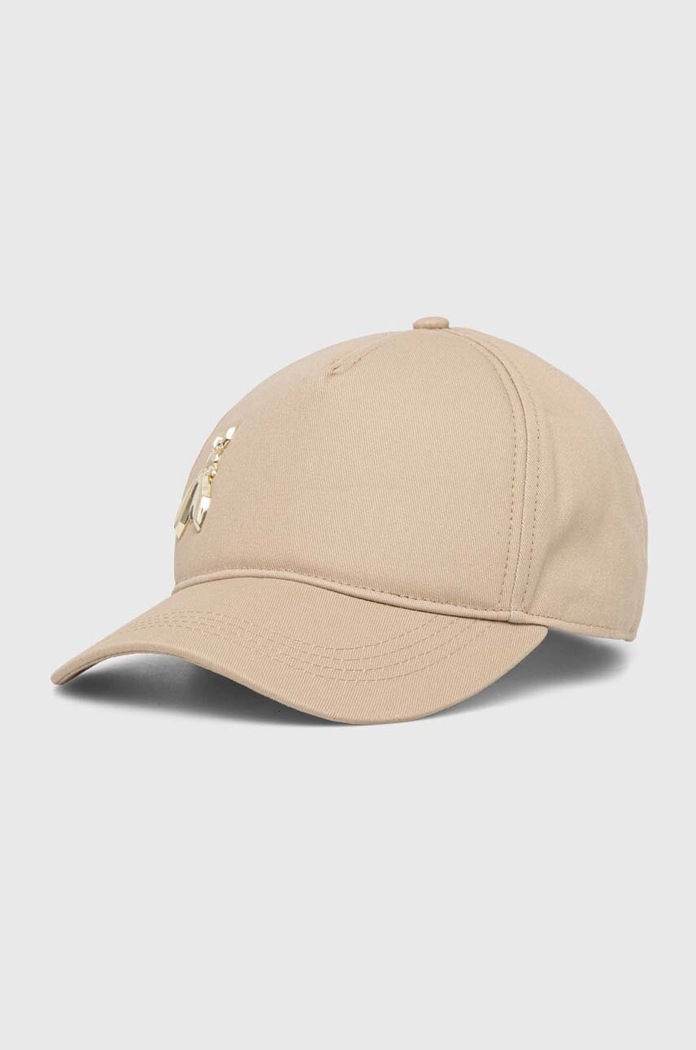 Patrizia Pepe Berretto da baseball in cotone beige 8F0045.AB01