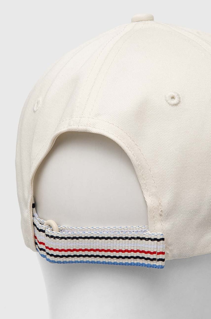 Akcesoria Tommy Hilfiger czapka z daszkiem bawełniana AW0AW16040 biały