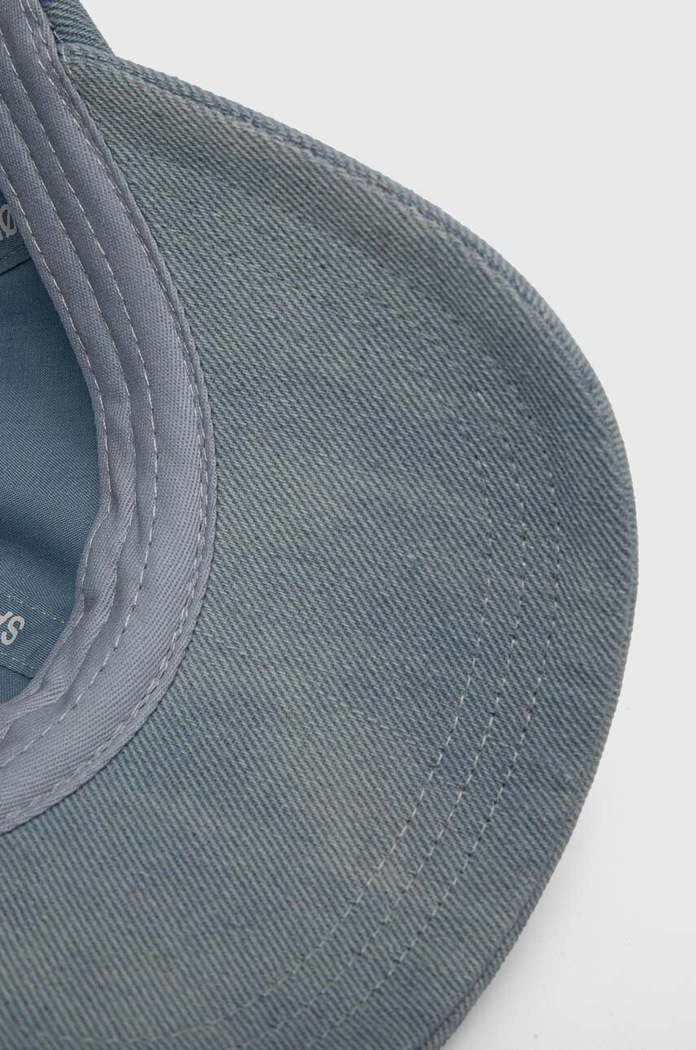Șapcă de baseball din denim Samsoe Samsoe F24100019 albastru