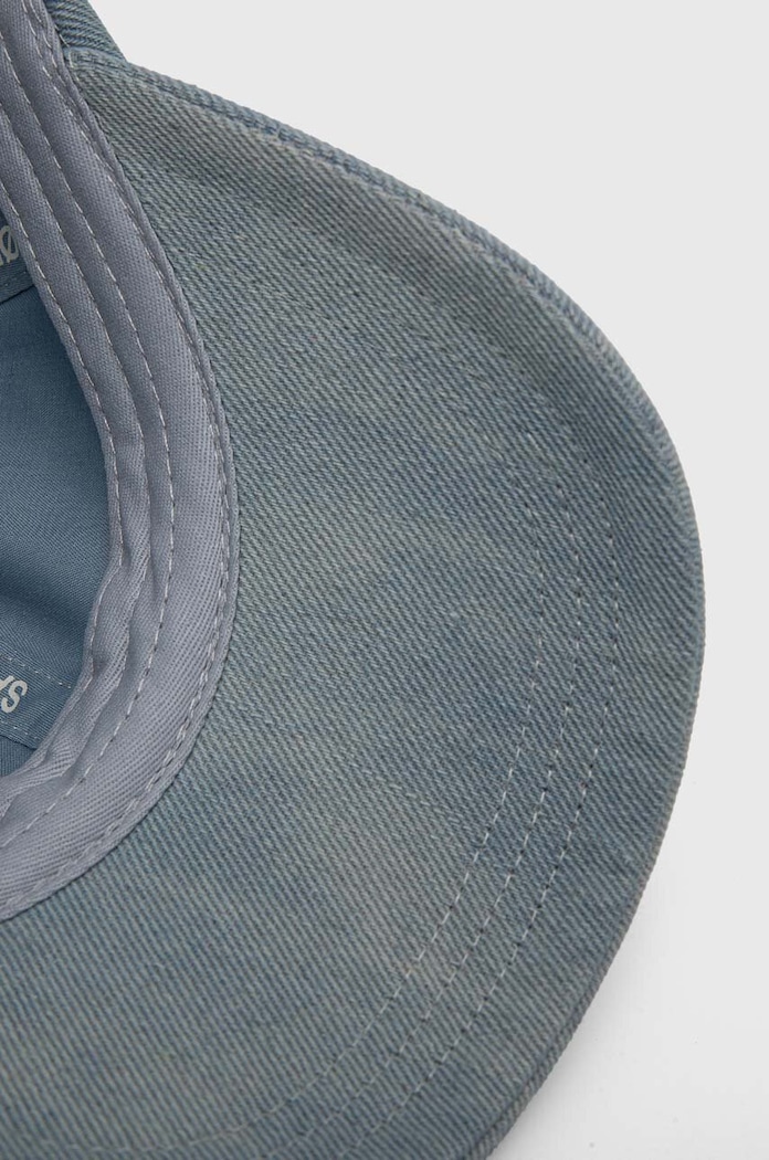 Șapcă de baseball din denim Samsoe Samsoe F24100019 albastru