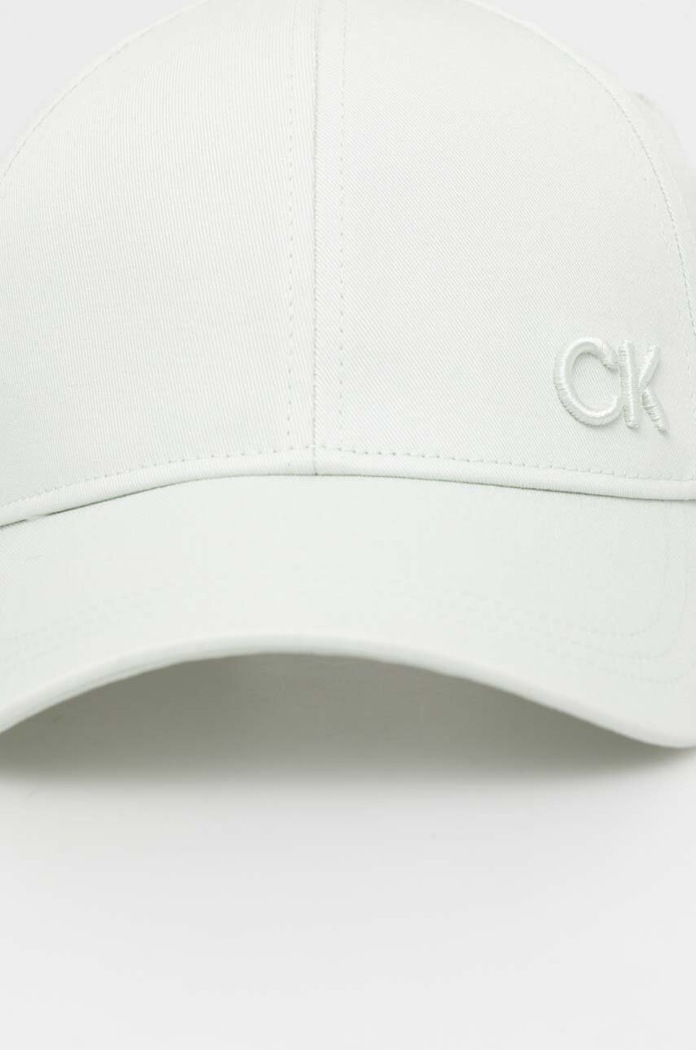 Bavlnená šiltovka Calvin Klein K60K612000 zelená AW24