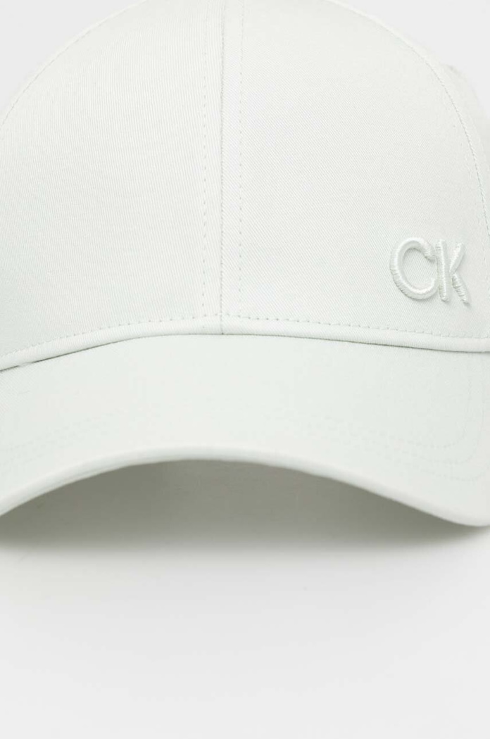 Bavlnená šiltovka Calvin Klein K60K612000 zelená AW24
