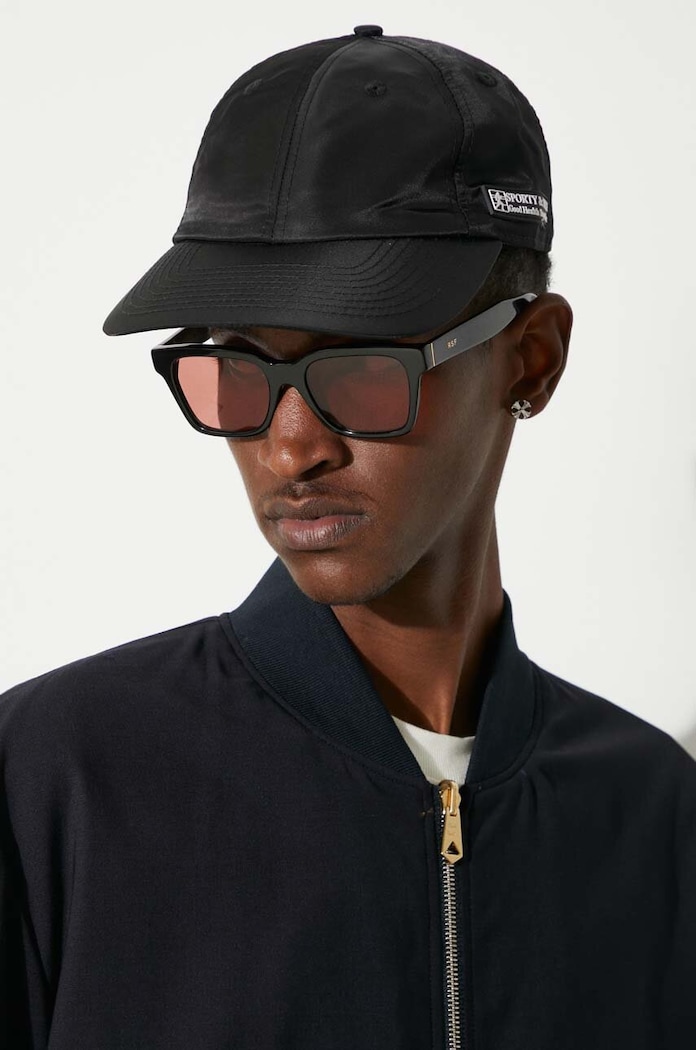 Καπέλο Sporty & Rich Good Health Cap AC001S405GB μαύρο