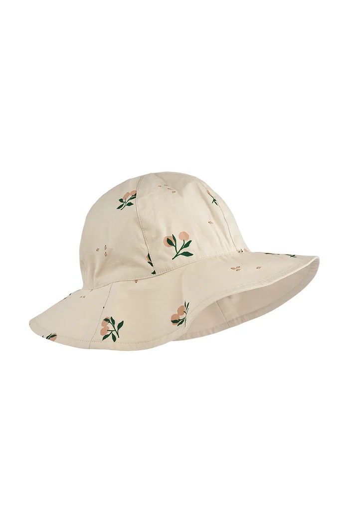 Dječji dvostrani šešir Liewood Amelia Reversible Sun Hat Planet friendly bež LW17697
